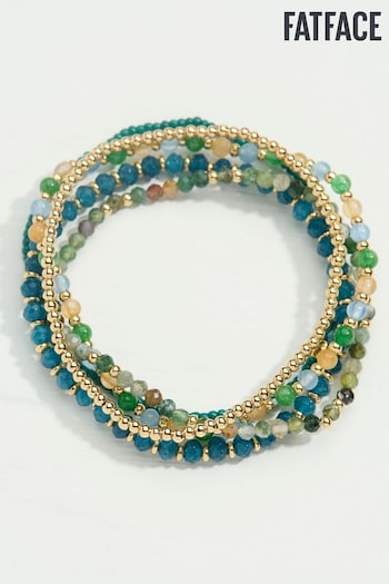 FatFace Teal Blue Stretch Stack Bracelet (AD4925) | £14.50