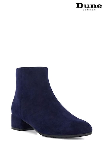 Dune London Blue Regular Fit Pippie Smart Low Boots (AD4956) | £120