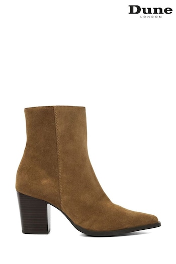 Dune London Brown Paxten Smart Western Ankle N2400002 boots (AD4970) | £150