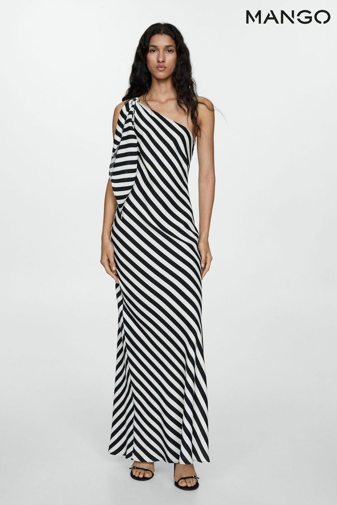 Mango long white dress store
