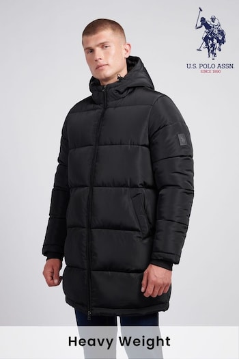 U.S. Polo Assn. Mens Classic Longline Puffer Jacket (AD5196) | £150