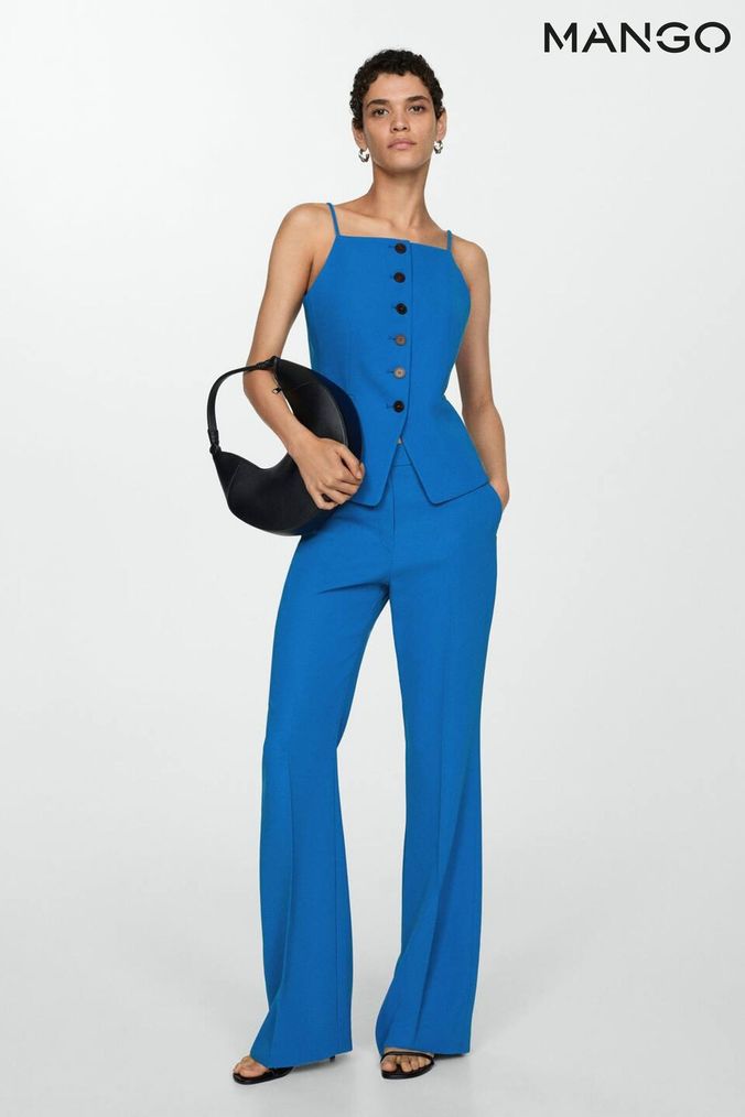 Buy Women s Blue Mango Tops Online Next UK