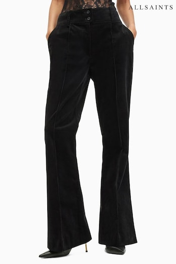 AllSaints Black Sevenh Cord Trousers (AD5410) | £149