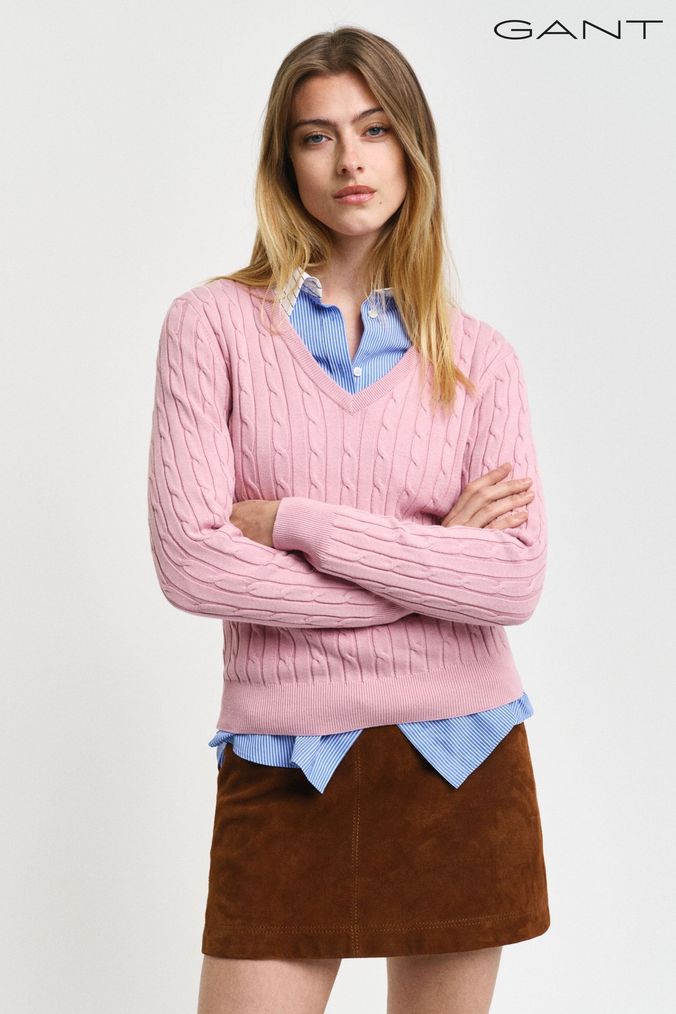 Pink gant jumper top
