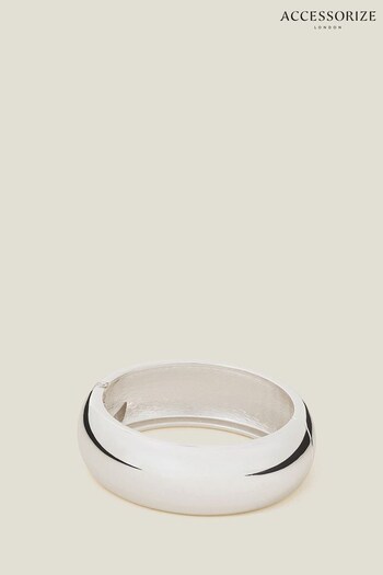 Accessorize Silver Tone Chunky Bangle (AD5767) | £14