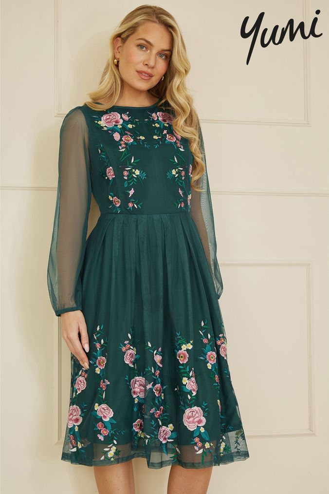 Long skater dress for wedding clearance