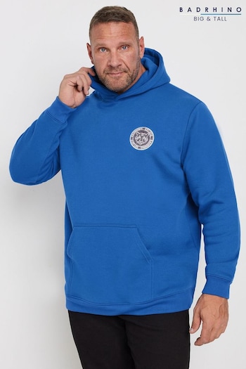 BadRhino Big & Tall Blue Badge Hoodie (AD7389) | £36