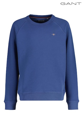 GANT Blue Shield Crew Neck Sweatshirt (AD8736) | £65