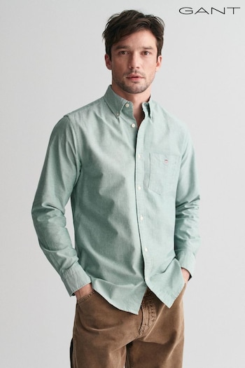 GANT Green Regular Classic Oxford 100% Cotton Shirt (AD8744) | £99