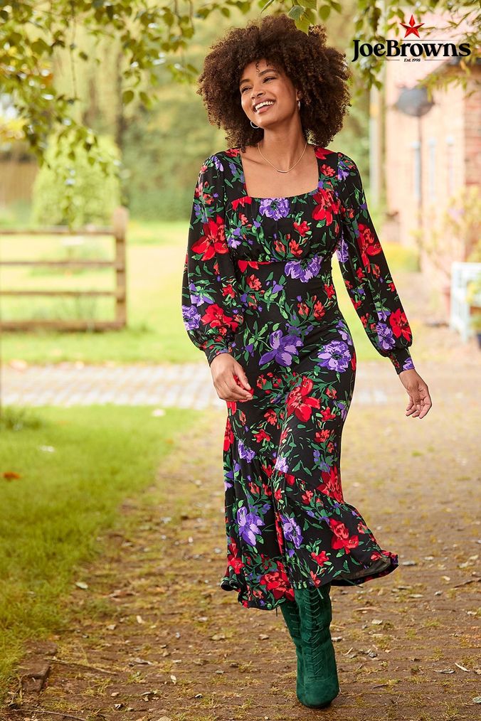 Spring midi dresses with sleeves top