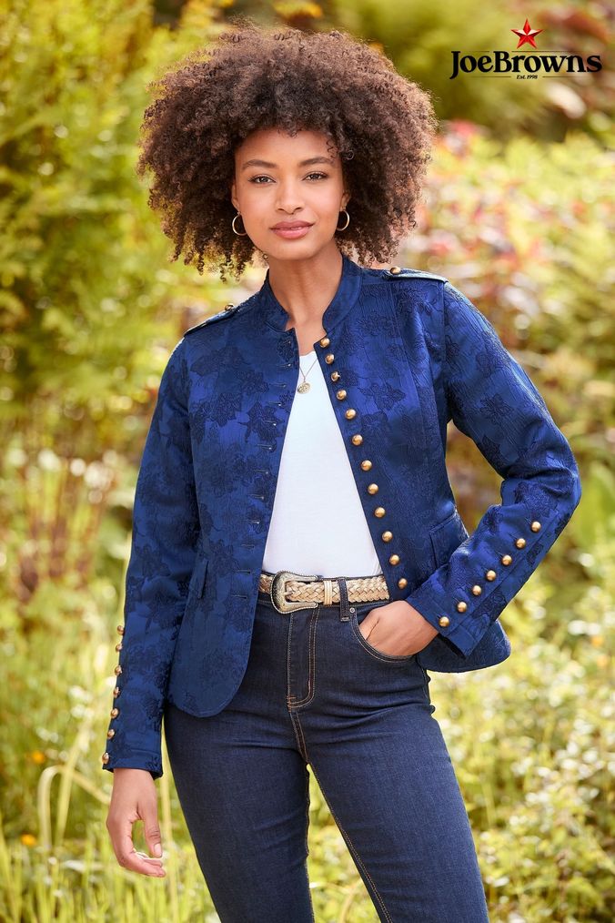 Buy Blue Floral Jackets Coatsandjackets Online Next UK
