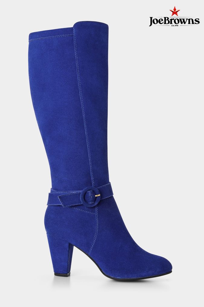 Long blue boots uk cheap