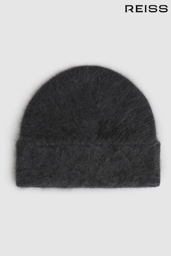 Reiss Charcoal Alba Cashmere Beanie (AD9409) | £88