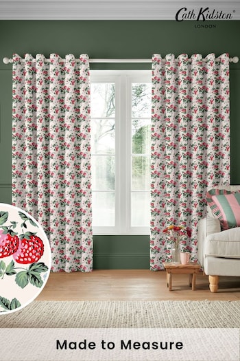 Cath Kidston Cream Strawberries Made To Measure Curtain (AD9881) | £91