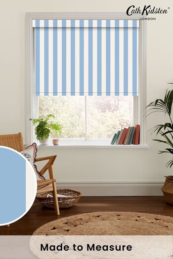 Cath Kidston Blue Canopy Stripe Made to Measure Roller Blind (AD9963) | £58