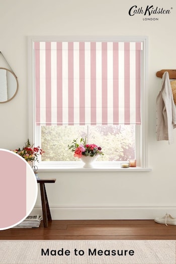 Cath Kidston Pink Canopy Stripe Made to Measure Roman Blind (AE0222) | £79