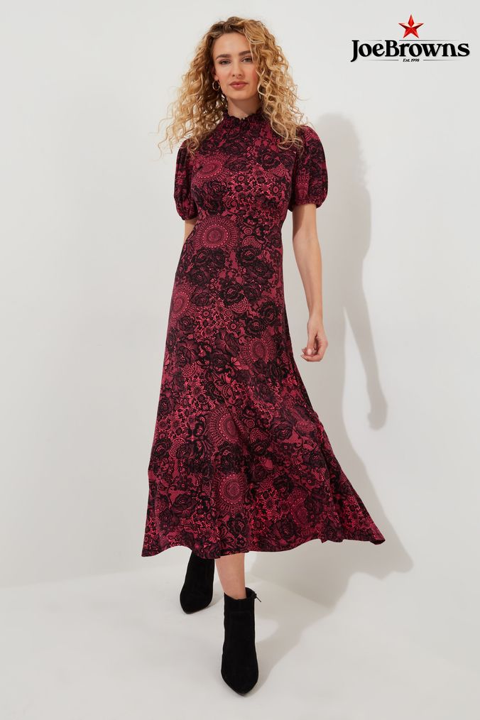 Women s Pink Lace Dresses Pleated Ruffle Dresses Next UK