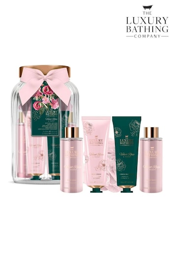 The Luxury Bathing Company Velvet Rose & Peony Top to Toe Essentials Gift Set (AE5379) | £10