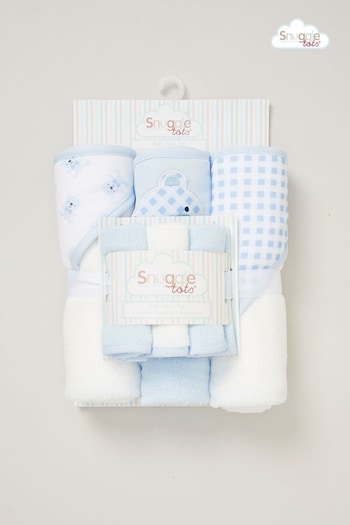 Snuggle Tots Hooded White Towels and Wash Cloths 3 Pack (AE5604) | £22