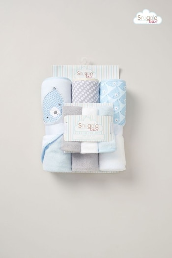 Snuggle Tots Hooded White Towels and Wash Cloths 3 Pack (AE5614) | £22