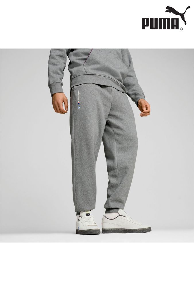 Puma grey joggers junior cheap