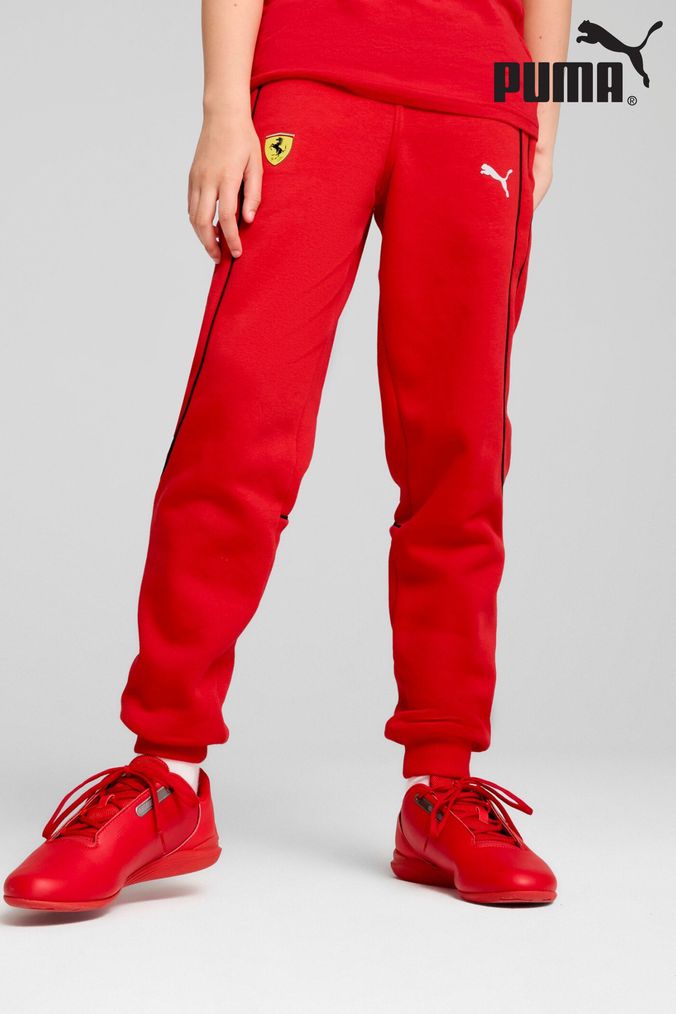 Boys red track pants cheap