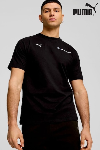 Puma Black Mens BMW M Motorsport ESS+ Logo T-Shirt (AE5804) | £35