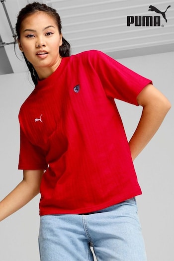 Puma Red Womens Scuderia Ferrari Style T-Shirt (AE5831) | £50