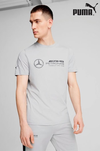 Puma Grey Mens Mercedes-AMG Petronas F1 ESS Logo T-Shirt (AE5861) | £30