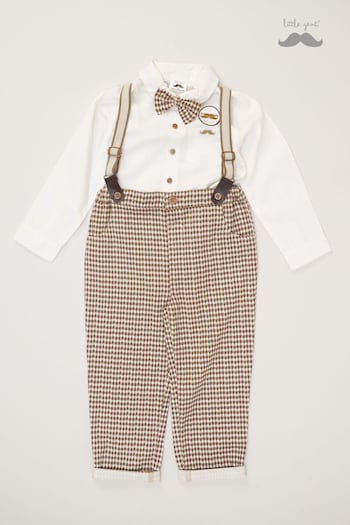 Little Gent Bow Tie Mock Shirt and Trousers with Braces Outfit Set (AE5959) | £28