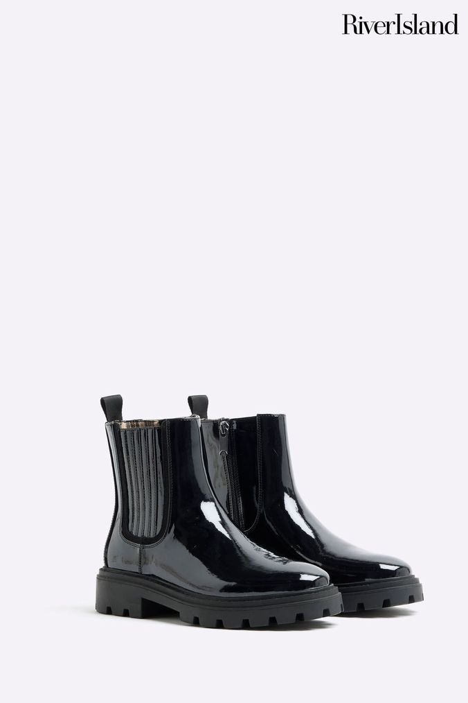 Black chelsea boots womens river island cheap