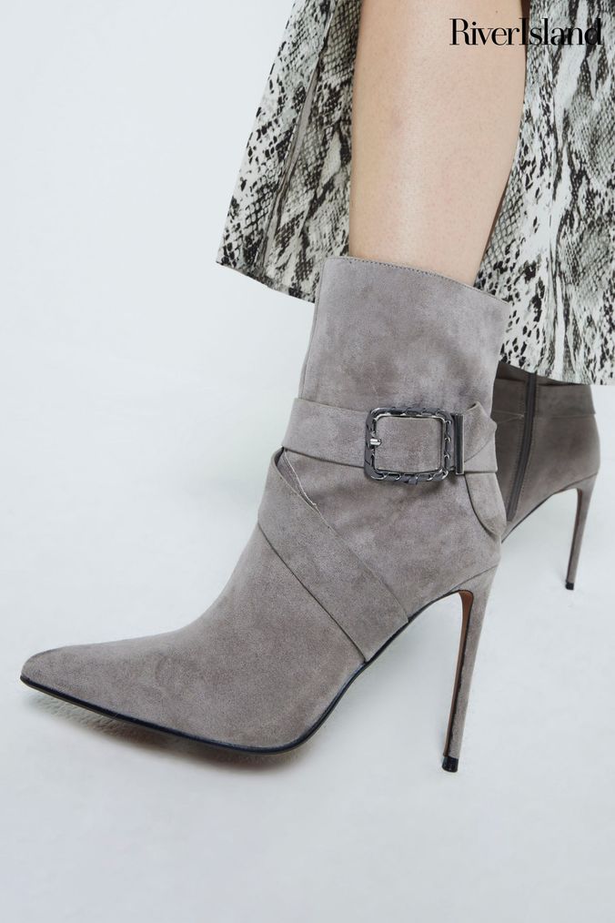 Next ladies boots grey store
