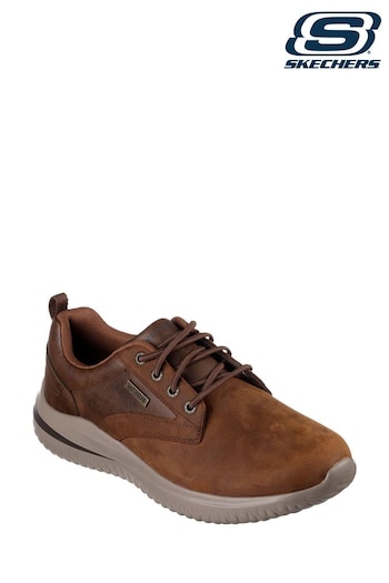 Skechers Brown Delson 3.0 Glavine Shoes (AE6217) | £79