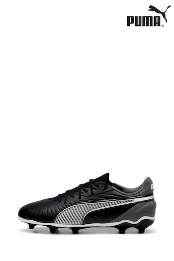 Puma Black Boys KING MATCH FG/AG Football Boots (AE6236) | £50