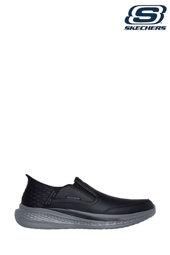 Skechers Black Slade Cooper shoes Let (AE6386) | £89