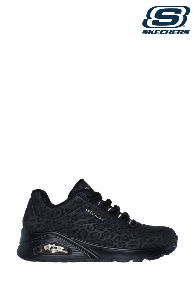 Skechers leopard print trainers sales