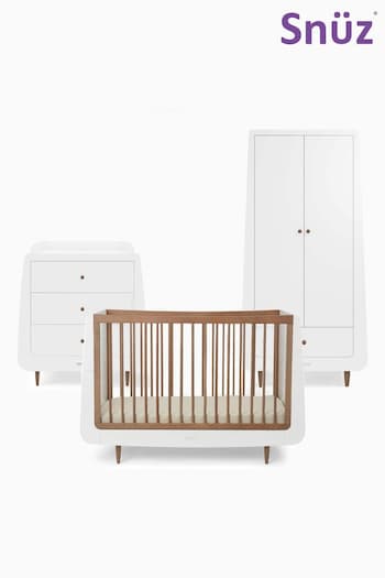 Snuz Walnut SnuzKot Skandi 3 Piece Nursery Furniture Set (AE6646) | £1,425