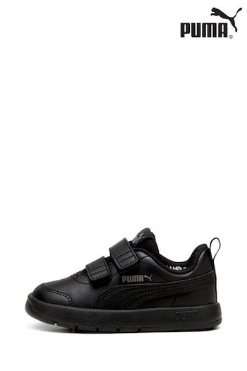 Puma Black Baby Unisex Courtflex V3 Sneakers (AE6650) | £22