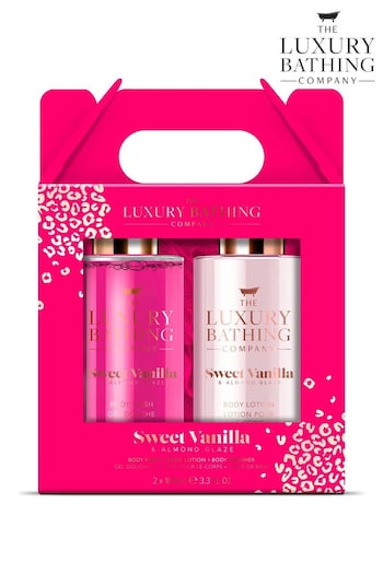 The Luxury Bathing Company Sweet Vanilla and Almond Gaze Glamourous Glow Gift Set (AF0435) | £7.50