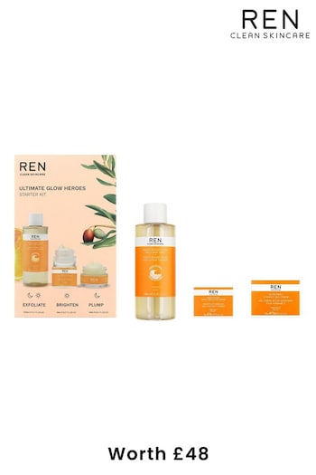 REN Ultimate Glow Heroes Starter Kit (Worth £48) (AF5537) | £35