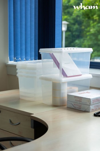 Wham Clear 14L Rectangular Plastic Clip Box and Lid (AF6783) | £30