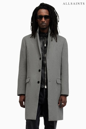 AllSaints Grey Hal Coat (AF7034) | £299