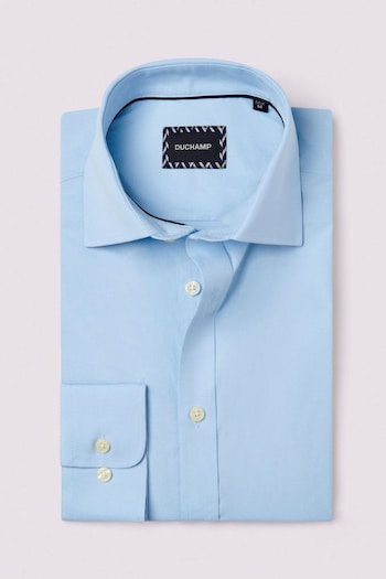 Duchamp Mens Poplin Stretch Shirt (AF7105) | £79