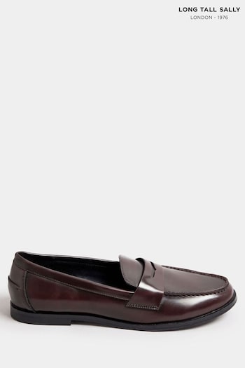 Long Tall Sally Red Patent Loafers (AF7336) | £47