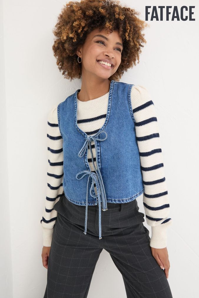 Misses denim vests on sale