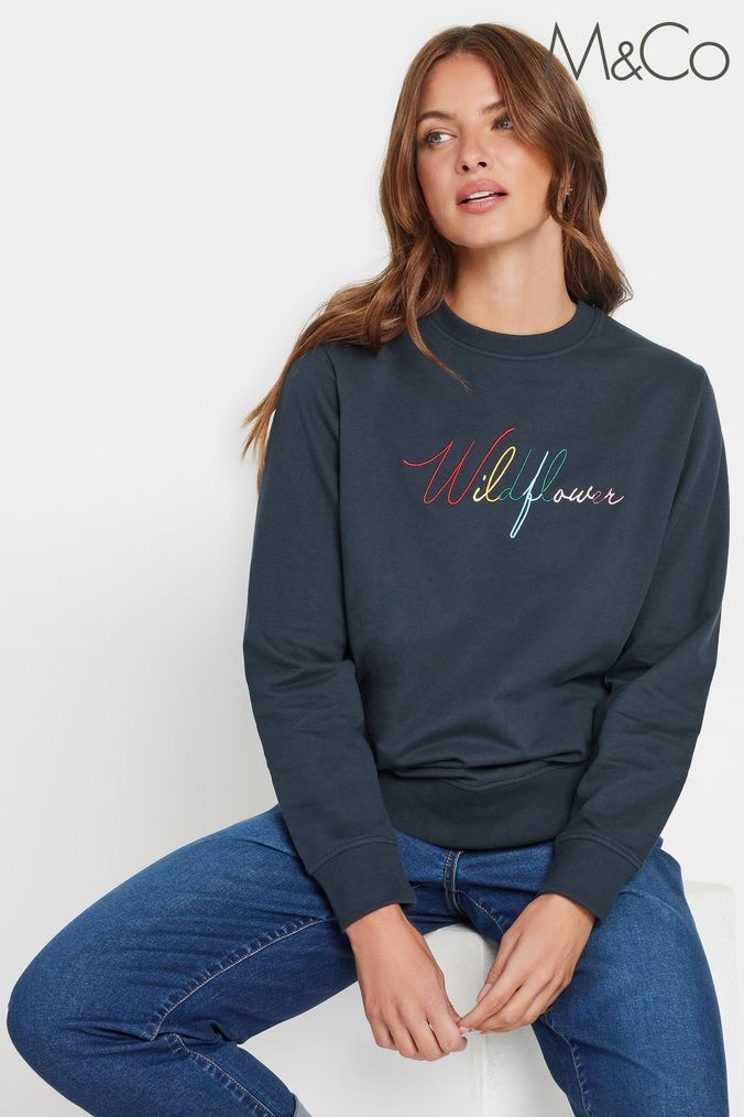 Ladies navy sweatshirt online