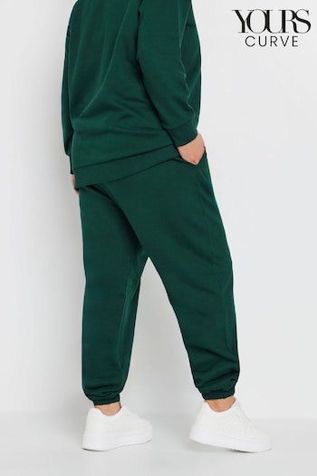 Yours Curve Green Cuffed Joggers (AF7751) | £22