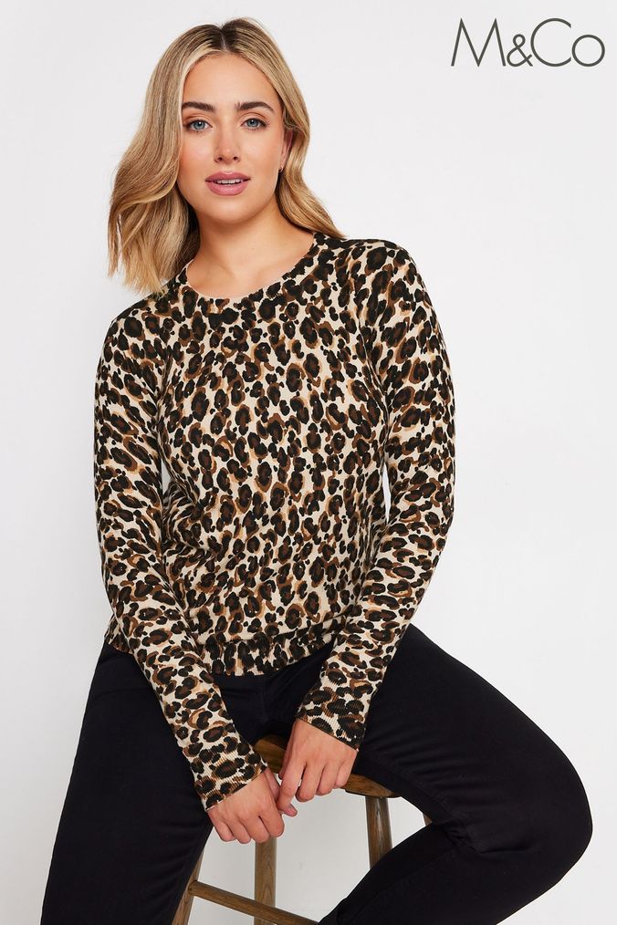Women s Animal Print Sweat Tops Leopard Print Tops Next UK
