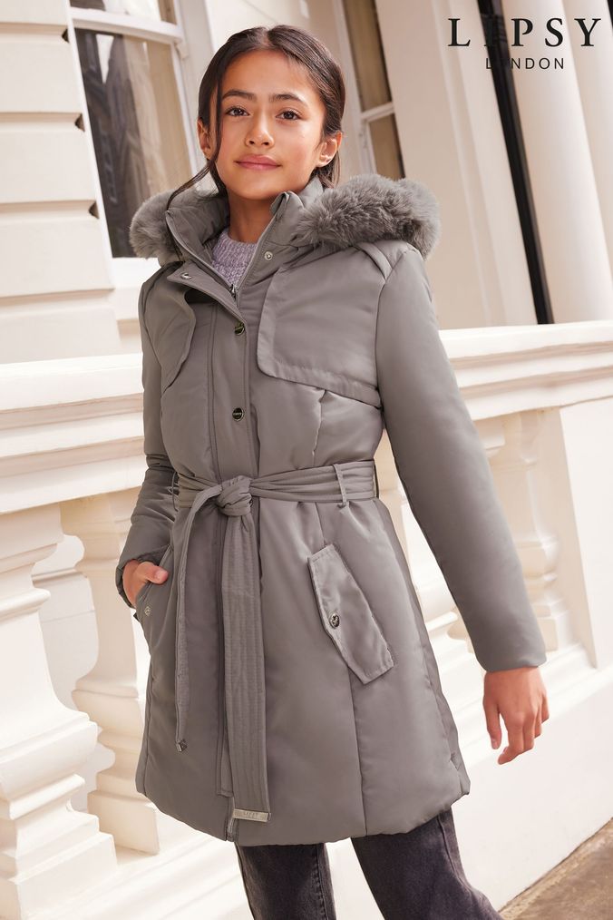Girls Grey Coats Grey Winter Parka Coats For Girls Next UK
