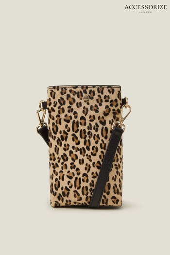 Accessorize Animal Print Leather Phone Crossbody Bag (AG1823) | £35